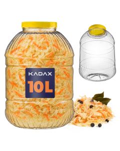 Słoik plastikowy 10L ż&oacute;łty