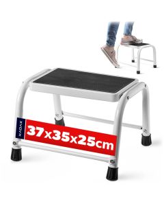 Taboret stalowy warsztatowy Strom 37 x 35 x 25 cm 150 kg