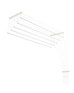 Suszarka sufitowa na pranie Resiga, 5 pręt&oacute;w, 160 cm, biała