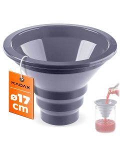Lejek do napełniania słoik&oacute;w Gavoi 17 cm szary
