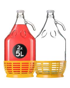 Gąsior Balon na wino z korkiem 5L, 2 szt.