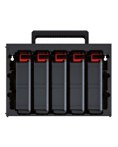 KISTENBERG Zestaw Organizer&oacute;w w walizie Tager CASE 30 S - KTC30256S - czarny