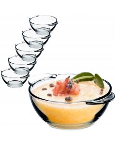 Szklana miska bulion&oacute;wka do ciepłych dań 400 ml 6 szt.