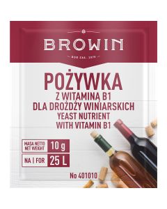Browin Pożywka do wina z witaminą B1 10g