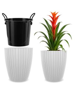 Doniczka na kwiaty Raivael 40 cm biała