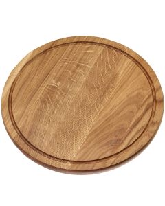 Okrągła, dębowa deska do krojenia 35 cm