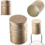 Aluminiowa zakrętka do butelek Annot fi 31.5mm długa złota 50 szt.