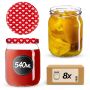 Słoiki Senna 540ml 8szt fi 82 mm + wieczka "Serca"