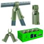 Łącznik szczytowy do tyczek ogrodowych Posile regulowany 11mm 8szt