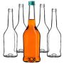 Szklana butelka na nalewkę Loiret 500ml z zieloną zakrętką 10 szt.
