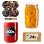Słoiki na przetwory Simo 900ml fi 82 mm 24szt + wieczko Ptaki