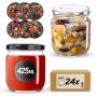 Słoiki na przetwory Salla 425ml fi 82 mm 24szt + wieczko Warzywa mix