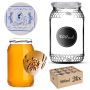 Szklany słój Lierde 900ml fi 82 mm 24 szt. + wieczka "Kucharka"