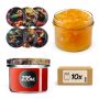 Słoiki na przetwory Tartu 235ml fi 82 mm 10szt + wieczko Ptaki