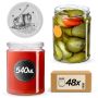 Słoiki na przetwory Maki 540ml fi 82 mm 48szt + wieczko Pszczoła