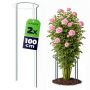 Podpora ogrodowa Mahet półkole 100 cm stalowa zielona 2 szt.