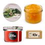 Słoiki na przetwory Tartu 235ml fi 82 mm 10szt + wieczko Ogórek