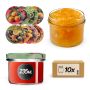 Słoiki na przetwory Tartu 235ml fi 82 mm 10szt + wieczko Egzotyczne owoce