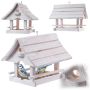 Karmnik dla ptaków Arbis domek 30 x 25 cm biały