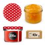 Słoiki na przetwory Tartu 235ml 10szt fi 82 mm  + wieczka "Serca"