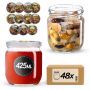 Słoiki na przetwory Salla 425ml fi 82 mm 48szt + wieczko Warzywa mix
