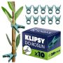 Klipsy do roślin Evaille 20 mm zielone 10 szt.