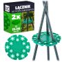 Łącznik do tyczek ogrodowych Surin 11-16 mm zielony 2 szt.