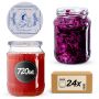 Słoiki na przetwory Jukka 720ml fi 82 mm 24szt + wieczko Makatka