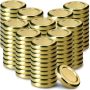 Metalowe wieczka do słoików i butelek Kalbo 100szt fi 53 mm złote