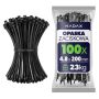Opaski zaciskowe Maurens 200 x 4.8 mm czarne 100 szt.
