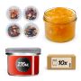 Słoiki na przetwory Tartu 235ml fi 82 mm 10szt + wieczko Grzyb akwarela