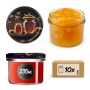 Słoiki na przetwory Tartu 235ml 10szt 82mm + wieczka "Czarny miód"