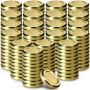 Metalowe wieczka do słoików i butelek Kalbo 200szt fi 53 mm złote