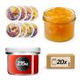 Słoiki na przetwory Tartu 235ml fi 82 mm 20szt + wieczko Bee of the field