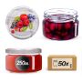 Słoiki na przetwory Denia 250ml 50szt fi 82 mm + wieczko "Jagody"