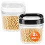 Zestaw pojemników kwadratowych Duna 600 ml, 2 szt.