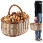 Kosz wiklinowy zakupowy Anfo 40 x 25 cm naturalny