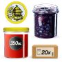 Słoiki na przetwory Avila 350ml 20szt fi 82 mm + wieczka "Pszczoły"