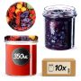 Słoiki na przetwory Avila 350ml 10szt fi 82 mm + wieczka "Mix Owoców"