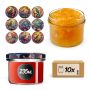 Słoiki na przetwory Tartu 235ml fi 82 mm 10szt + wieczko Ptaki