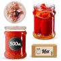 Słoiki na przetwory Kisko 500ml fi 82 mm 16szt + wieczko Pszczoła