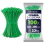 Opaski zaciskowe Maurens 250 x 4.8 mm zielone 100 szt.