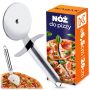 Stalowy nóż do krojenia pizzy, 20 cm