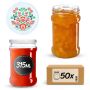 Słoiki na przetwory Seno 315ml 50szt fi 66 mm + wieczka "Folklor"