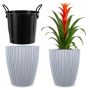 Doniczka na kwiaty Raivael 40 cm platynowa