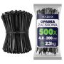 Opaski zaciskowe Maurens 200 x 4.8 mm czarne 500 szt.