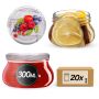 Słoiki na przetwory Raja 300ml fi 82 mm 20szt + wieczko Owoce