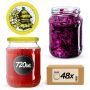 Słoiki na przetwory Jukka 720ml 48szt fi 82 mm + wieczka "Pszczoły"