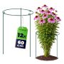 Podpora ogrodowa Mahet okrągła 60 cm stalowa zielona 12 szt.