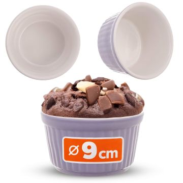 Naczynie ceramiczne do zapiekania Maes 9 x 5 cm fioletowe 1 szt.